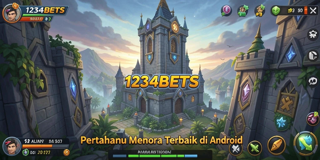 Tampilkan gameplay menara pertahanan yang mendebarkan di 1234BETS.