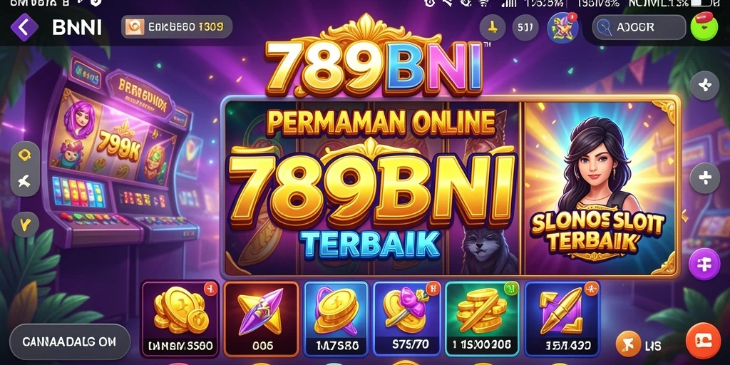 Tampilan gameplay menarik dari 789BNI dengan mesin slot yang beragam.