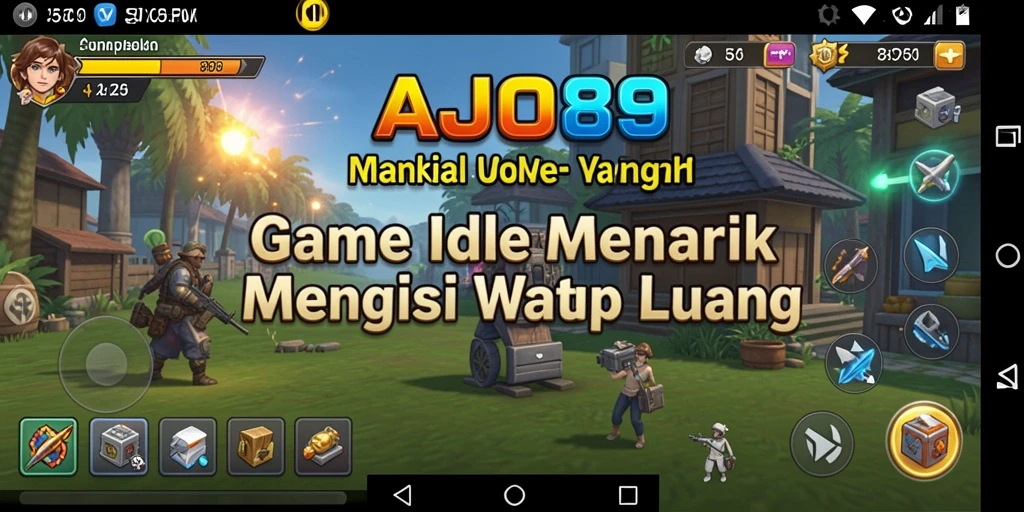 Screenshot dari gameplay AJO89 yang menunjukkan suasana santai dan menyenangkan.