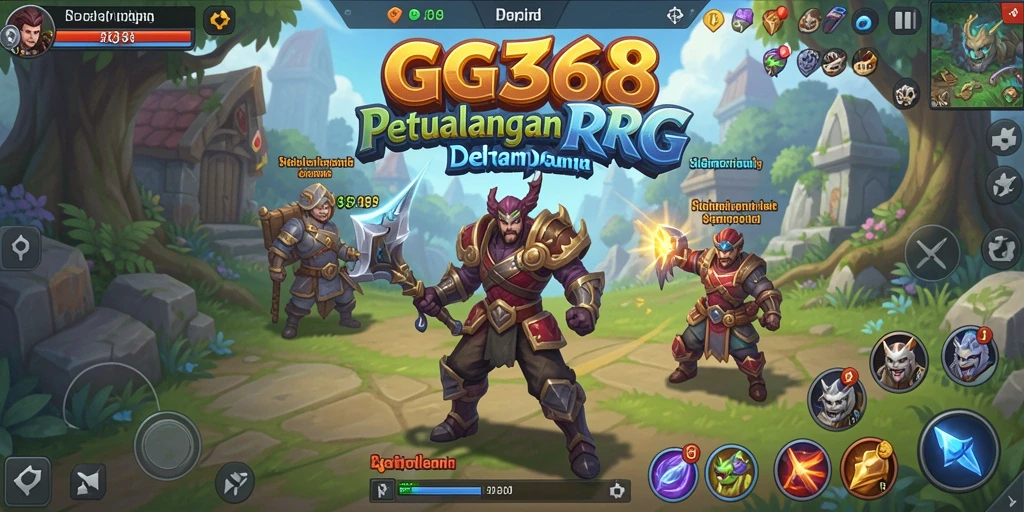 Tampilan menakjubkan dari gameplay RPG GG368 yang penuh aksi.