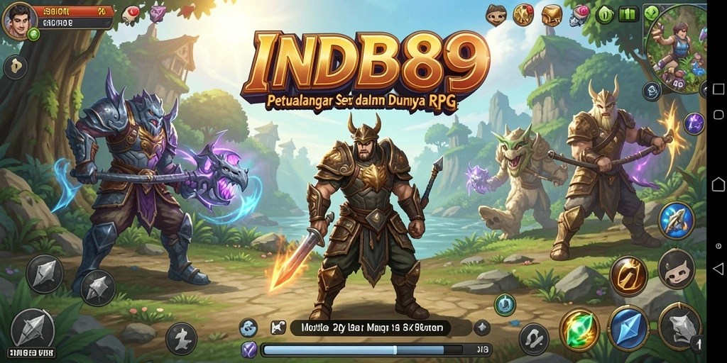 Gambaran tampilan gameplay RPG yang menakjubkan di IND89.
