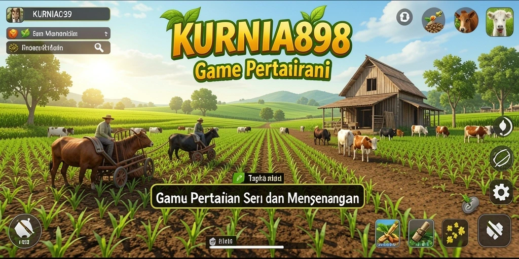 Tampilan menarik dari gameplay KURNIA898 saat bertani.