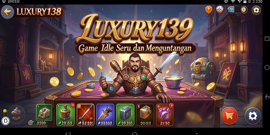 Screenshot LUXURY138 menampilkan gameplay Idle yang menarik.