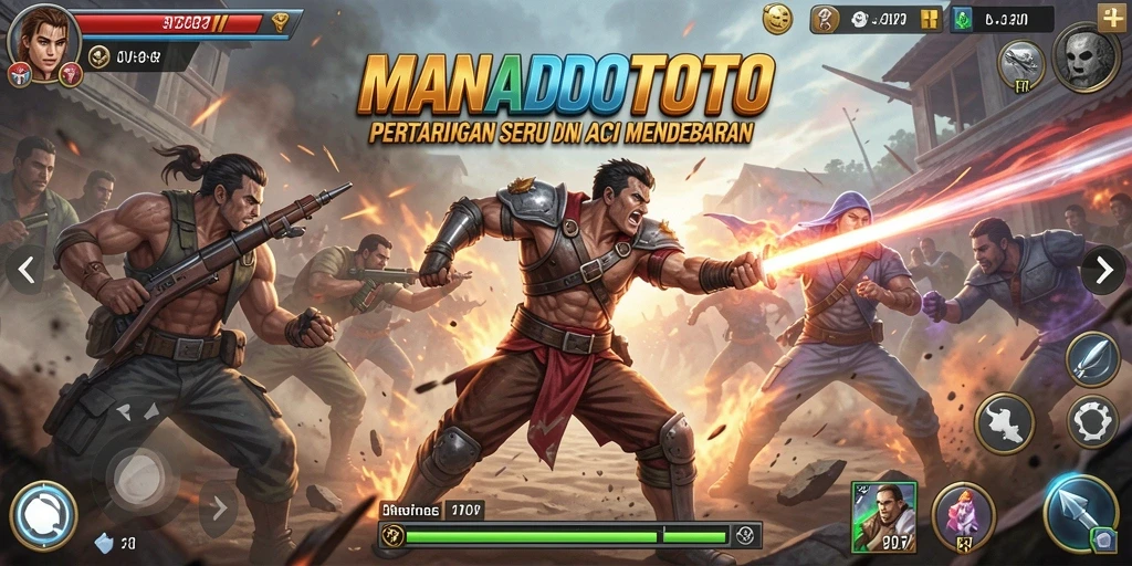 Tampilan Gameplay <strong>MANADOTOTO</strong> dengan aksi mendebarkan.