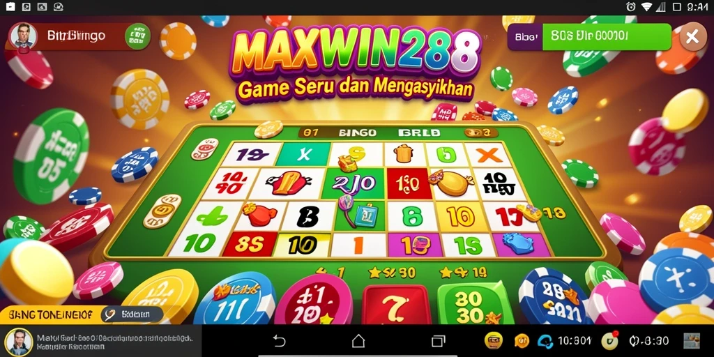 Screenshot utama MAXWIN288 menampilkan keseruan gameplay Bingo