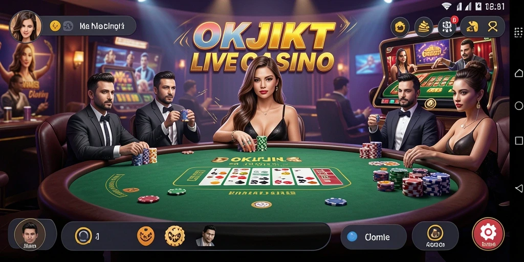 Gameplay Live Casino yang mendebarkan di OKJKT.