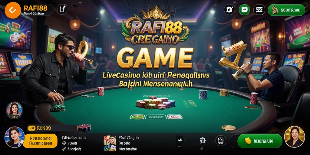 Tampilan gameplay Live Casino yang menarik dan interaktif.