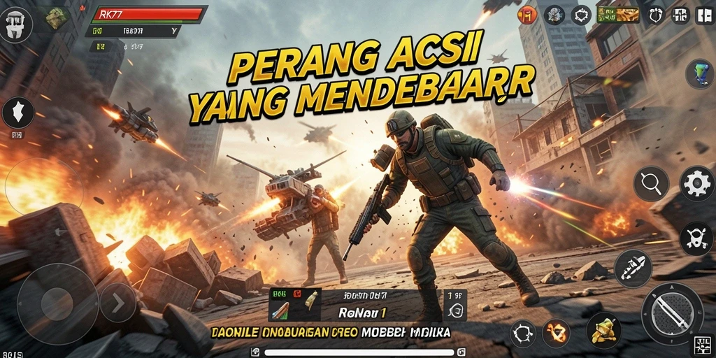 Tangkapan layar RK77 menampilkan aksi yang memukau dalam pertempuran.