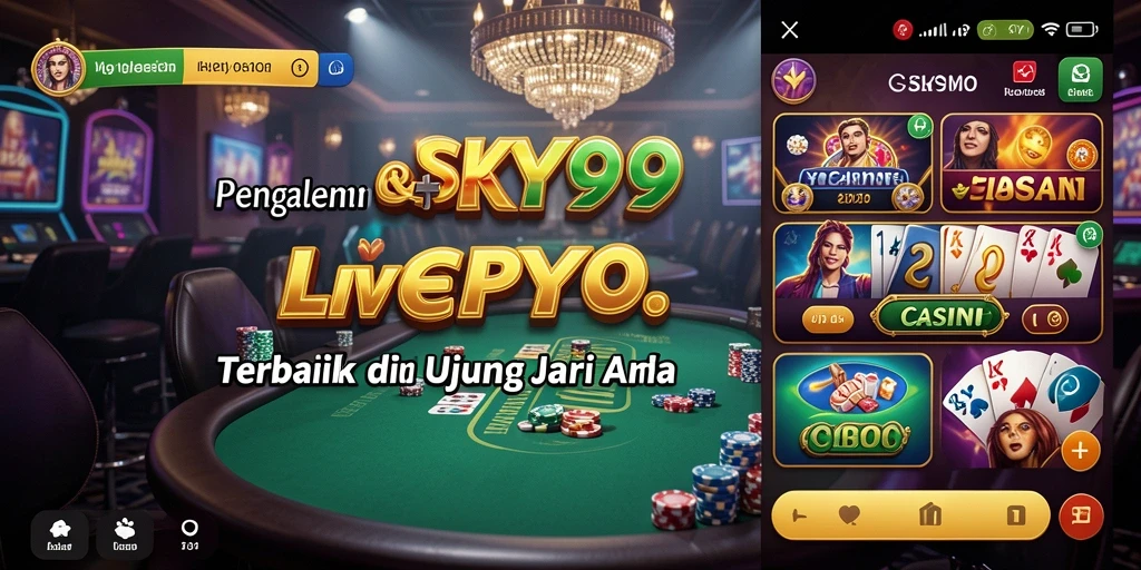 Tampilan gameplay Live Casino yang menarik dan interaktif.