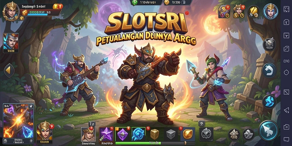 Tangkapan layar gameplay <strong>SLOTSRI</strong> menampilkan aksi penuh emosi dalam petualangan ARPG.