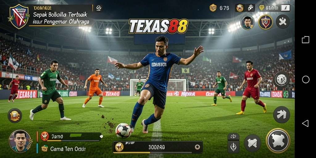 Gameplay menarik dalam TEXAS88 dengan aksi sepak bola yang mendebarkan.
